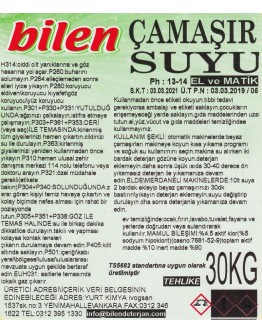 Çamaşır Suyu Standart Bilen 30kg