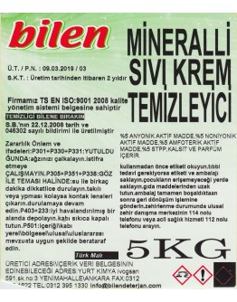 Sıvı Ovma Krem 5kg